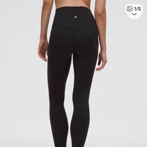 Lululemon black align leggings 28” NWOT